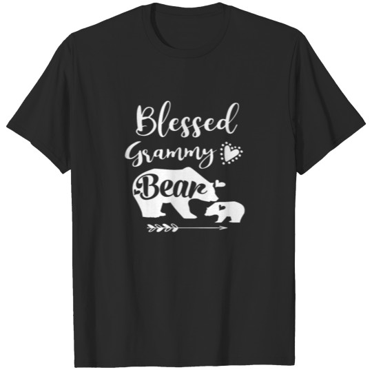 Blessed Grammy Bear Baby Cub Hearts Arrow T-shirt