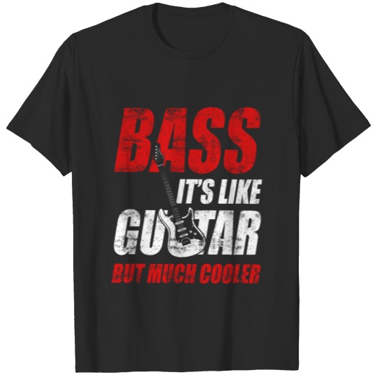 Bass Player are Cooler Vintage Bass Guitar Music T-shirt