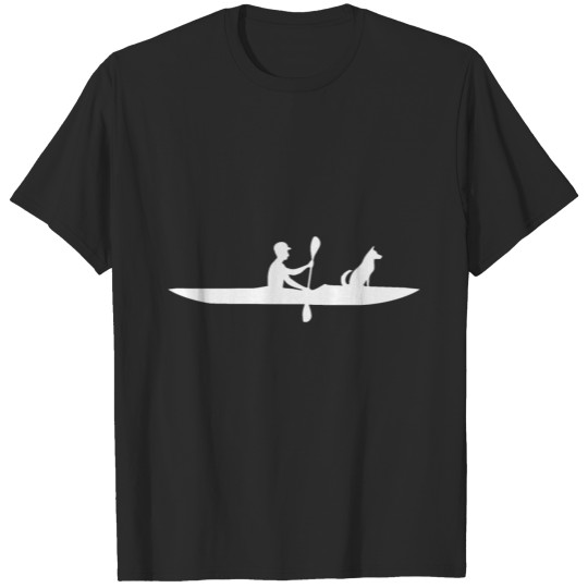 Kayaking with dog Funny Kayak Lover Gift Idea T-shirt