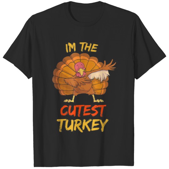 Cute Turkey Matching Family Group Thanksgiving T-shirt