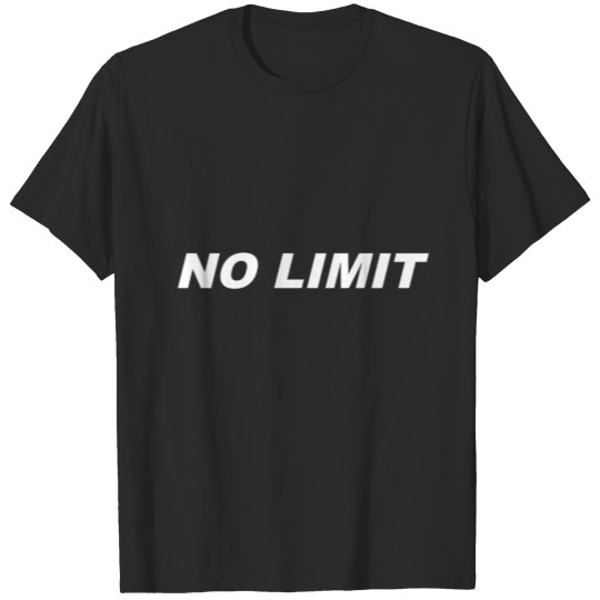 No limit text design T-shirt