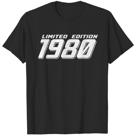 Limited Edition 1980 Dynamic Motif Birthday T-shirt