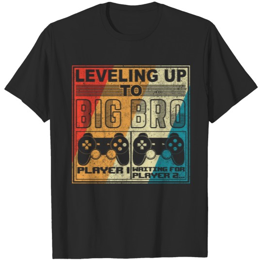 Level Up Big Bro Big Brother 2021 Gamer Retro T-shirt