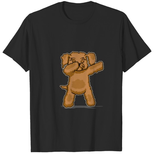 Cute Doodle Dog Owner Dabbing Golden Retriever T-shirt