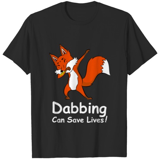 Dabbing Fox Corona Virus Funny Sneezing Sniffing T-shirt