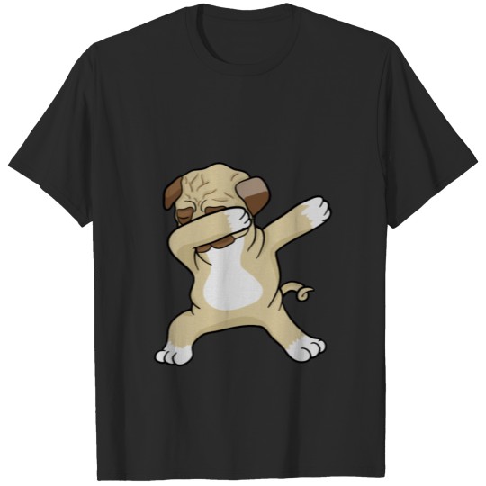 Cute Dabbing Pug Dog Owner Furbaby Pet Canine T-shirt