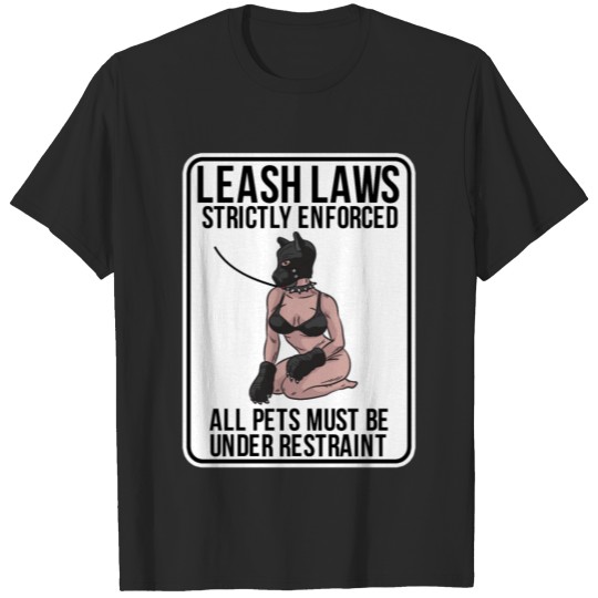 BDSM Petplay Puppy On A Leash T-shirt