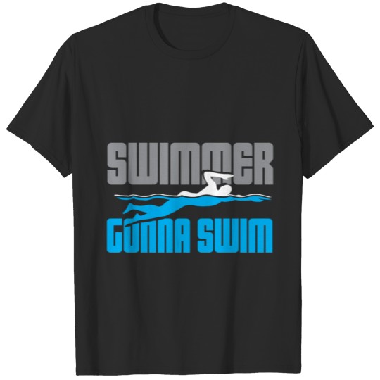 swimmer swim swimming pool instructor gift water s T-shirt