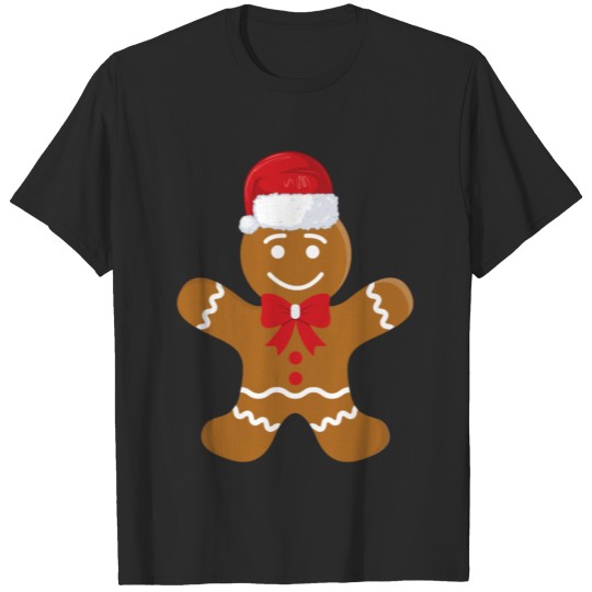 Gingerbread christmas gingerbread man heart T-shirt