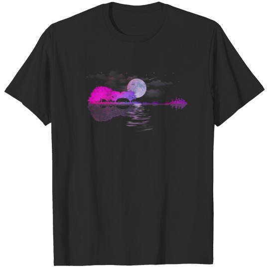 Acoustic Guitar Nature Lake Player Birthday T-shirt