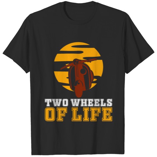 Two wheels, moped, scooter ride T-shirt