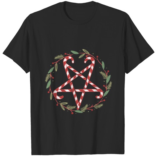 Candy Cane Pentagram T-shirt