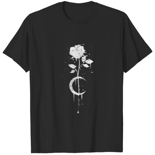 Occult Moon Rose Gothic Witchcraft Vintage Witch K T-shirt