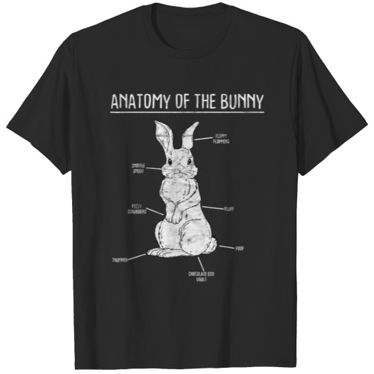 Rabbit Anatomy Bunny Lover Animal Pet Owner T-shirt