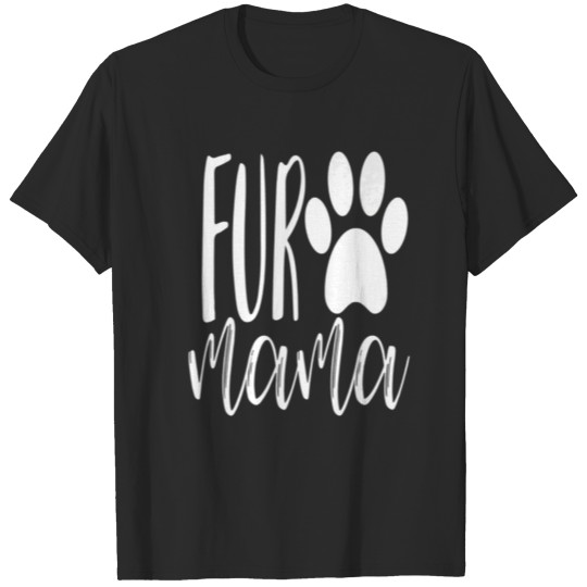 Fur Mama Pawprint Dog T-shirt