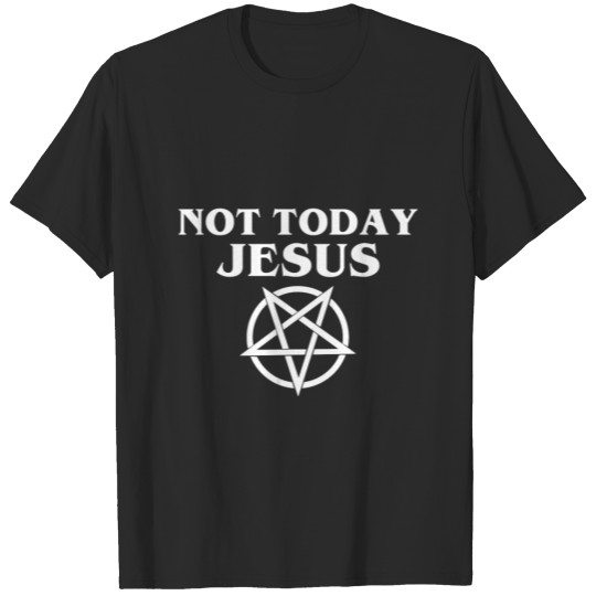 Satan Pentagram Funny Satanic Atheist Meme Not Tod T-shirt