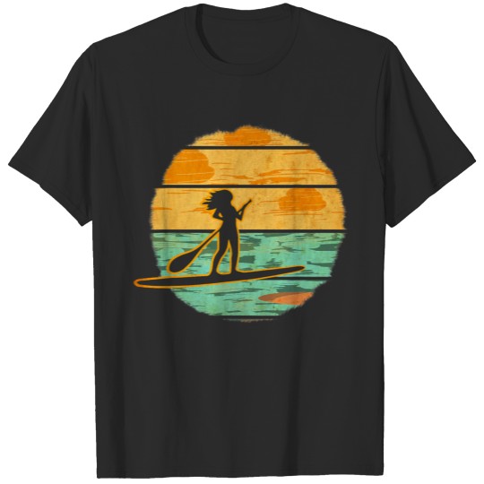 Stand Up Paddle Board Vintage SUP Paddleboard Surf T-shirt