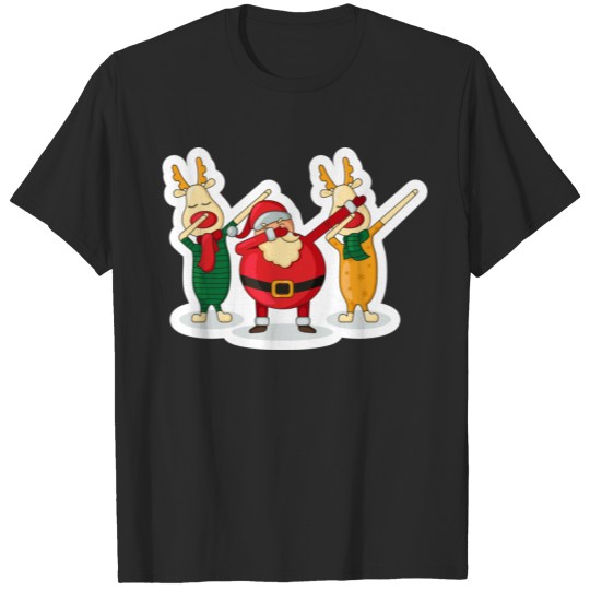 Santa Claus Dab Reindeer Dabbing Christmas Santa X T-shirt