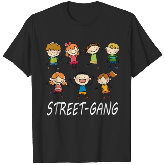 Gang, kids, street, gangsters, gang, funny kids T-shirt
