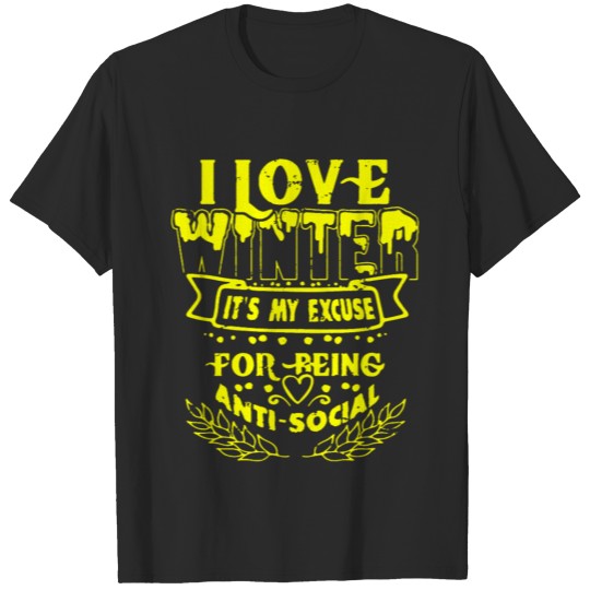 I LOVE WINTER T-shirt