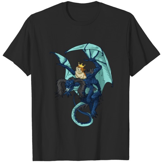 King Cat Riding A Bad Dragon Gift T-shirt