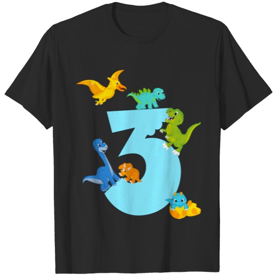 3rd birthday Dinosaur T-shirt