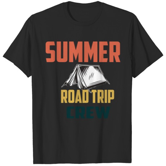 retro vintage Summer road trip crew T-shirt