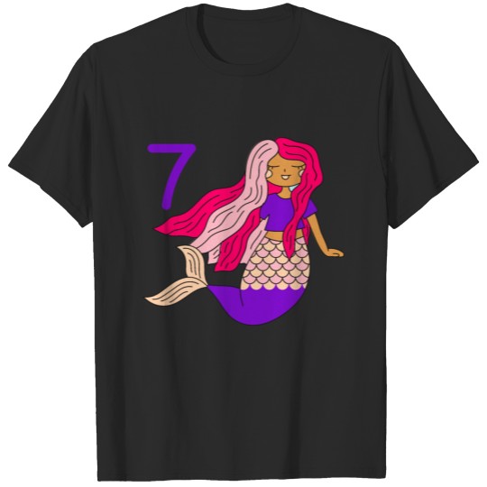 7th Birthday Mermaid T-shirt