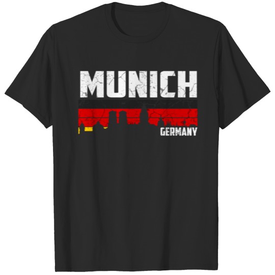 Munich Skyline City Germany T-shirt