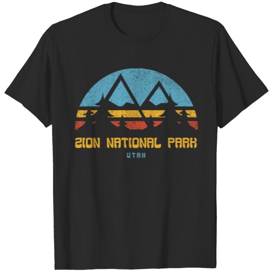 Zion National Park Utah Retro Vintage Hiking Gift T-shirt
