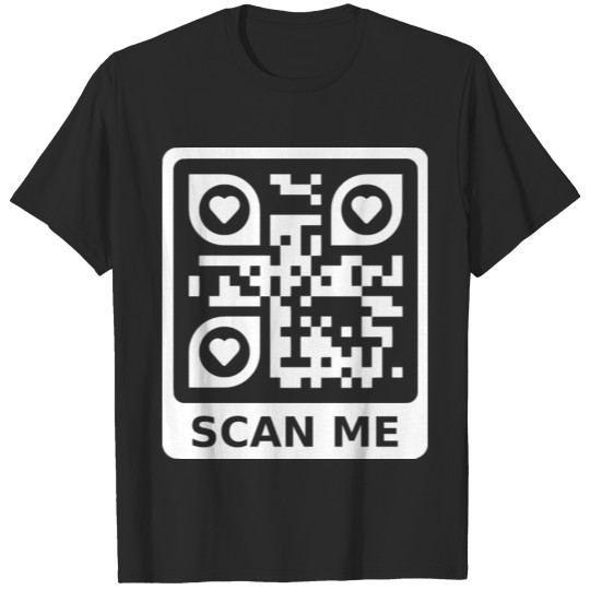 QR Code I love you scan saying design T-shirt