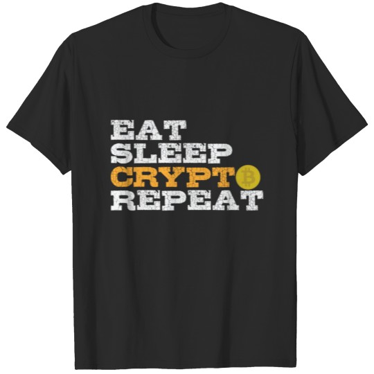 Bitcoin Eat Sleep Crypto Repeat T-shirt