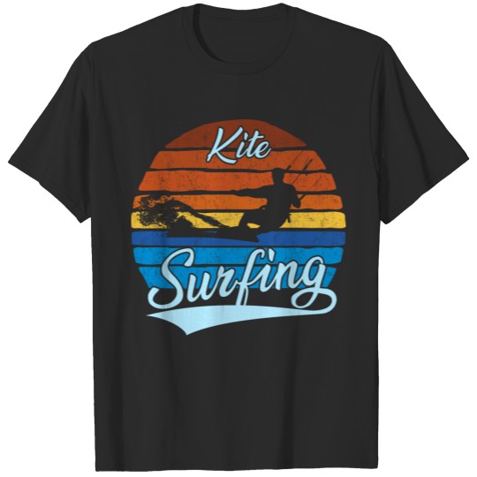 Vintage Sunset Kite Surfing T-shirt