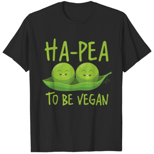 Ha-Pea To Be Vegan Funny Health Food T-shirt