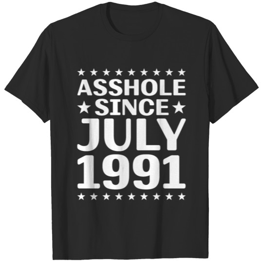 30th Birthday July Gift Vintage 1991 30 Years T-shirt