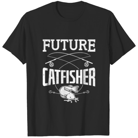 Future Catfisher Catfish Fish Fishing Kids Gift T-shirt