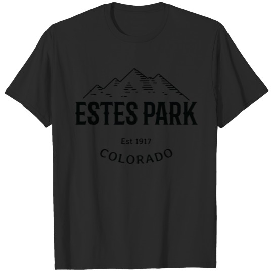 Retro Cool Estes Park Colorado Rocky Mountains Nov T-shirt
