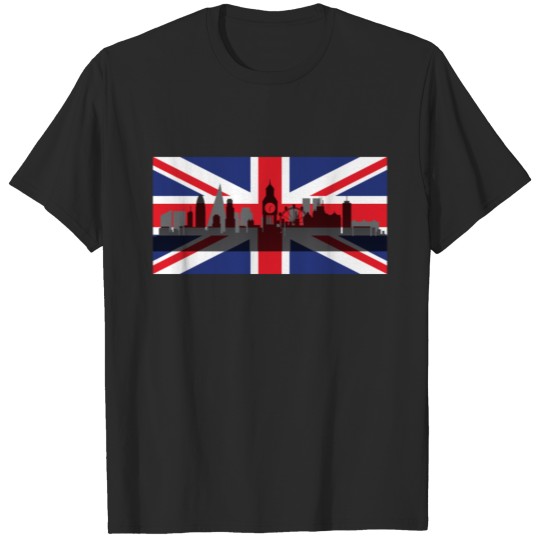 London Big Ben Skyline Tower Bridge England Gift T-shirt