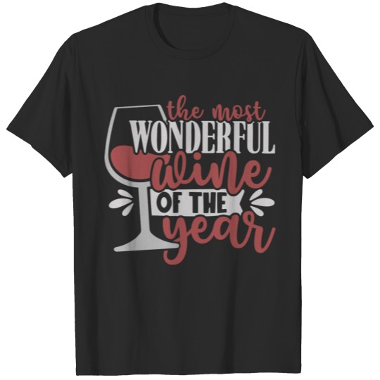 The Most Wonderful Wine Of The Year Christmas Wine T-shirt