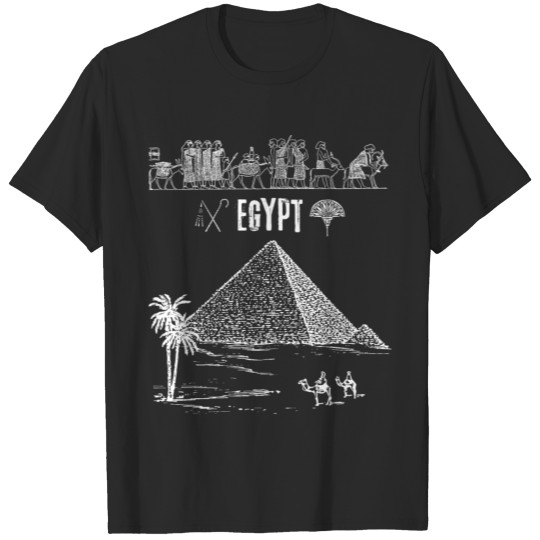 Egypt Element black Pyramide Pharaoh Desert T-shirt
