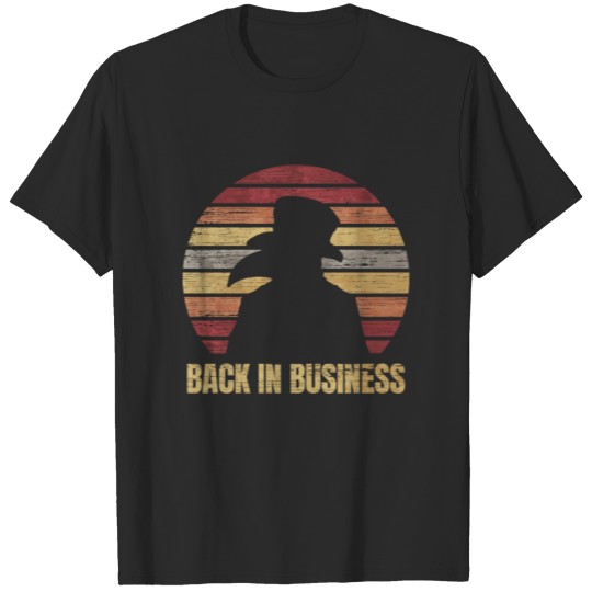 Back in Business Retro Vintage Plague Doctor T-shirt