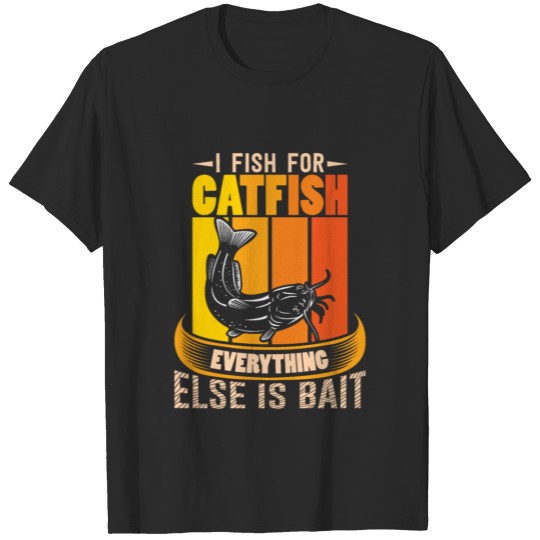Angler catfish fishing fisherman funny fish T-shirt