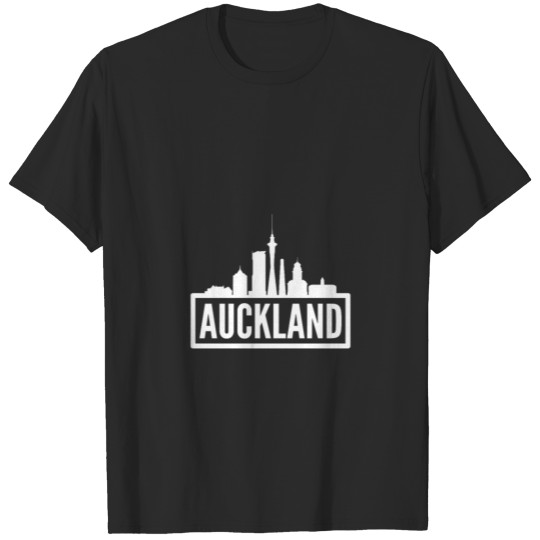 Auckland New Zealand Skyline Island City T-shirt