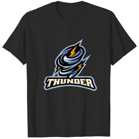 Thunder lighting storm scary weather T-shirt