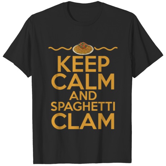 Keep Calm And Eat Spaghetti Pasta Meatballs Tomato T-shirt