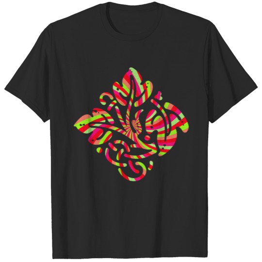 Abstract Floral with Texture in Vibrant Colors T-shirt