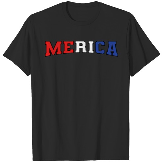 Merica America USA 4th of July American Flag T-shirt