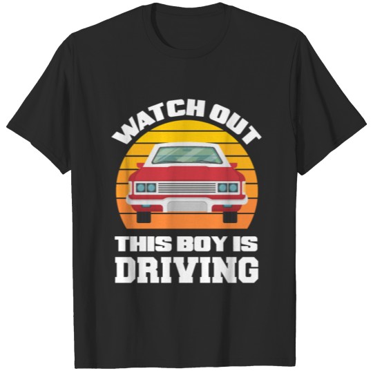 Retro Boys Novice Driver Gift T-shirt