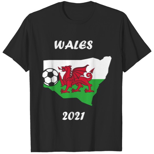 football countries flag wales 2021 T-shirt