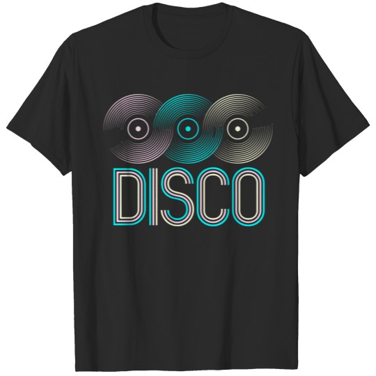 Disco 70S 80S Music Records Funky Vinyl Retro Styl T-shirt